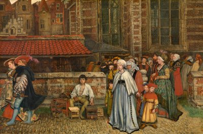 Après la messe - Jan August Hendrik Baron Leys