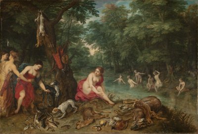 Nymphes se baignant - Jan and Balen Hendrik van Brueghel