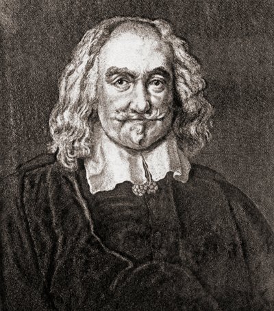 Thomas Hobbes de Malmesbury (gravure) - Jan Baptist (after) Jaspers