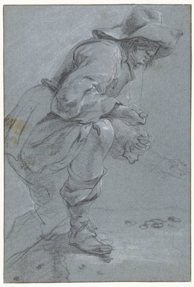 Un homme jouant du 
