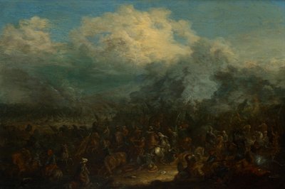 Bataille de cavaliers - Jan Baptist van der Meiren