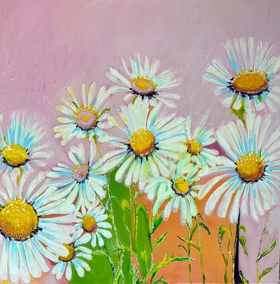 Marguerites sous la pluie, 2024 - Jan Barzottini