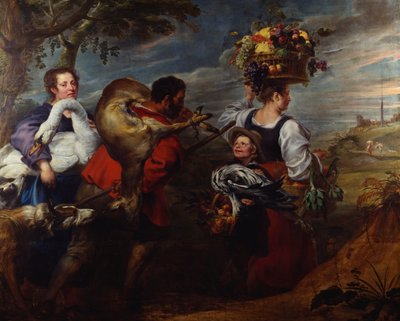 Paysans en route pour le marché - Jan Boeckhorst