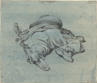Un cavalier allongé sur le sol - Jan Both