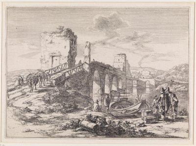 Paysage avec pont, le Ponte Molle - Jan Both