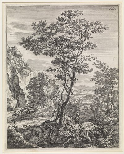 Paysage avec un grand arbre - Jan Both