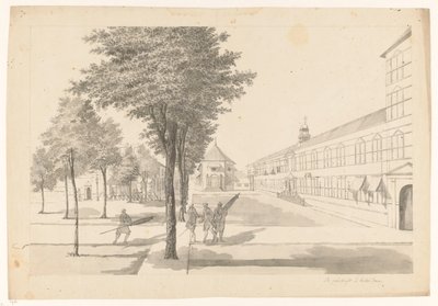 Gouvernement, église du château et garde dragon dans le château de Batavia - Jan Brandes