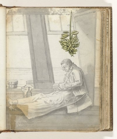 Homme avec un livre devant la fenêtre - Jan Brandes