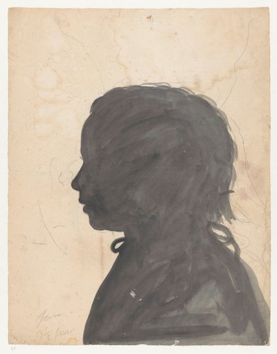 Portrait en silhouette de Jantje Brandes - Jan Brandes