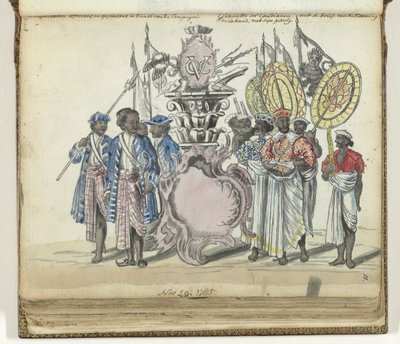 Militaires cinghalais au service de la VOC et envoyés du roi de Kandy - Jan Brandes