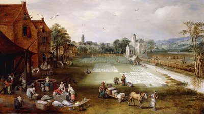 Un terrain de blanchiment - Jan Brueghel the Elder