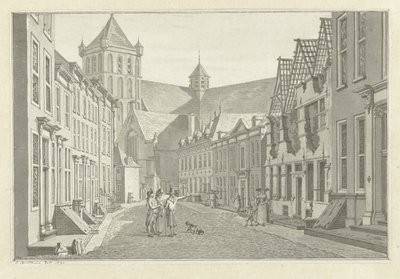 Ruine de la maison de Lucas van Steveninck à Middelburg, 1787 - Jan Bulthuis (signed by artist)