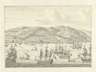 La flotte néerlandaise devant la côte d