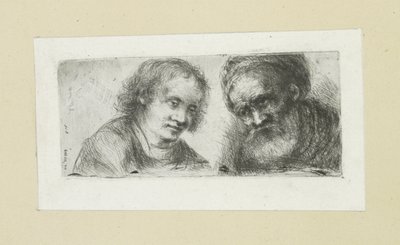 Jeune et vieil homme - Jan Chalon