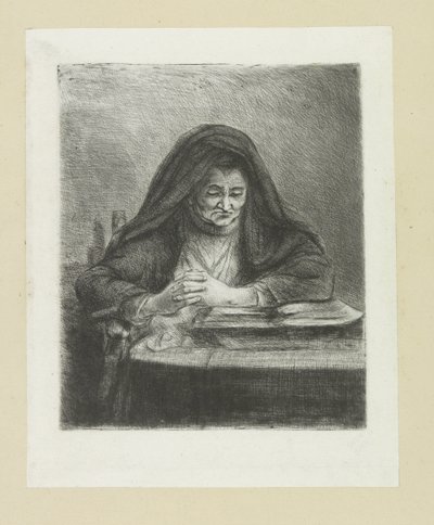 Femme lisant - Jan Chalon
