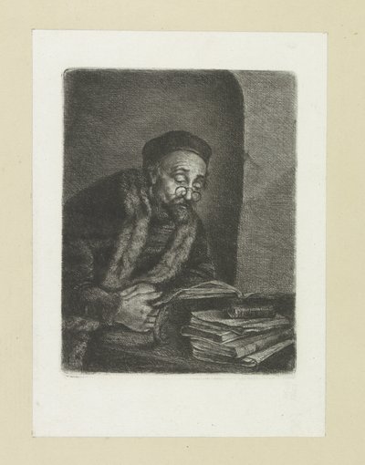 Homme derrière un bureau - Jan Chalon