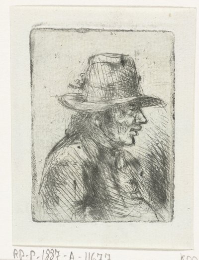 Homme avec chapeau - Jan Chalon
