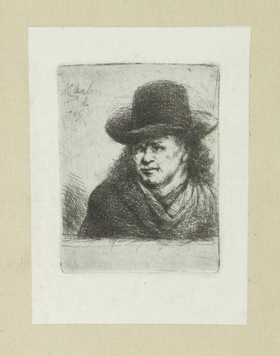 Homme avec chapeau, vers la gauche - Jan Chalon