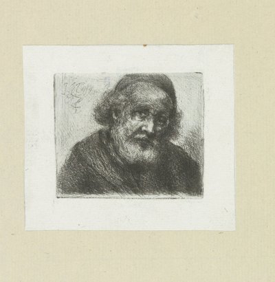 Vieil homme avec une barbe - Jan Chalon