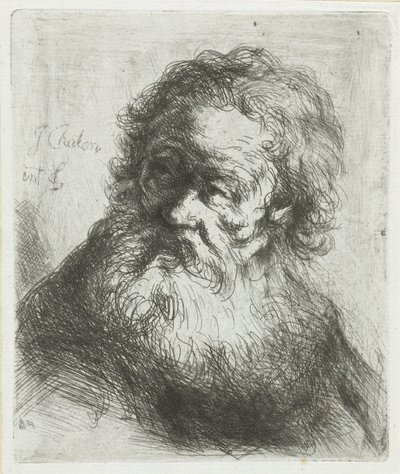 Vieil homme avec barbe - Jan Chalon