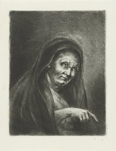 Vieille femme - Jan Chalon