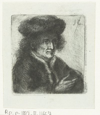 Homme adulte avec bonnet de fourrure - Jan Chalon