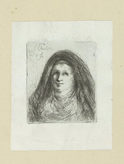 Femme adulte avec un foulard - Jan Chalon