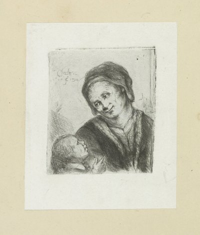Femme et enfant - Jan Chalon