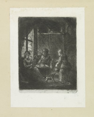 Salon avec couple - Jan Chalon