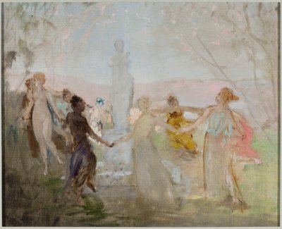 Esquisse pour le tableau « Procession autour de la statue de la Vénus de Milo » - Jan Ciągliński