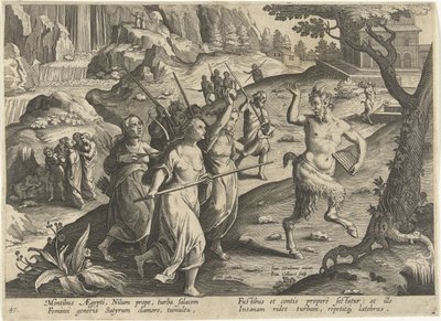 Femmes chassant un satyre - Jan Collaert (II)