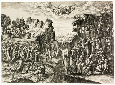 Moïse frappant le rocher - Jan Collaert I