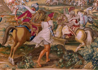 Tapisserie flamande. Série La Conquête de Tunis. L