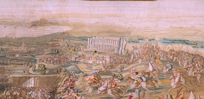 Tapisserie Flamande. Série La Conquête de Tunis. L