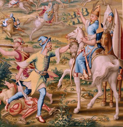 Tapisserie flamande. Série La Conquête de Tunis. L