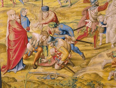 Série La Conquête de Tunis : La prise de Tunis. Modèle Jan Cornelisz Vermeyen. Atelier Willem de Pannemaker, Bruxelles. Vers 1545. (détail) - Jan Cornelisz Vermeyen