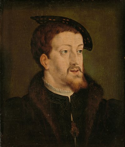 Portrait de Charles V, empereur romain germanique, vers 1530 - Jan Cornelisz Vermeyen