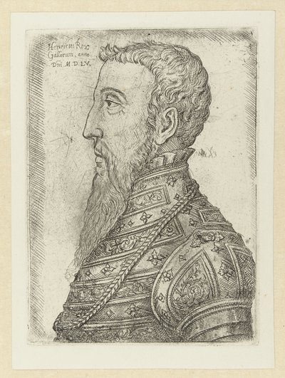 Portrait de Henri II (Henricus Rex Gallorum) - Jan Cornelisz Vermeyen
