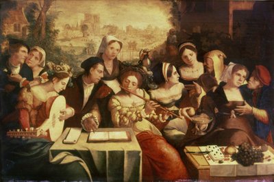 Le Fils prodigue festoyant avec des prostituées - Jan Cornelisz Vermeyen