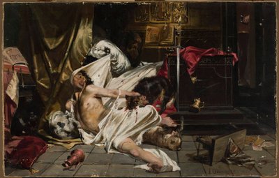 Homme se battant avec des loups - Jan Czesław Moniuszko