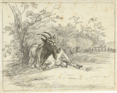 Chèvre couchée - Jan Dasveldt