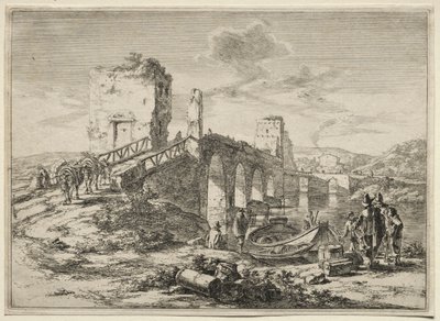 Le pont Molle sur le Tibre - Jan Dirksz Both