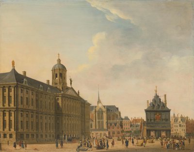 Vue du Dam à Amsterdam - Jan Ekels