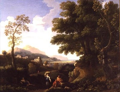 Paysage classique avec figures - Jan Frans van Bloemen