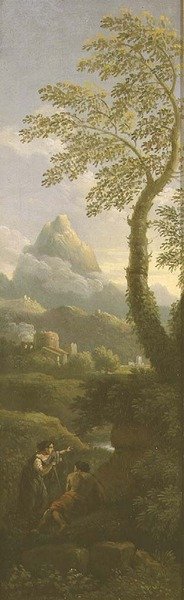 Figures dans un paysage classique - Jan Frans van Bloemen