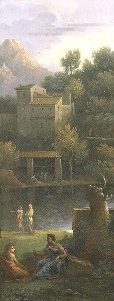 Figures dans un paysage classique - Jan Frans van Bloemen