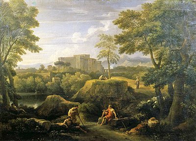 Paysage avec personnages - Jan Frans van Bloemen