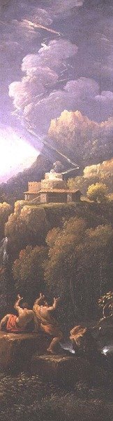 Tempête dans un paysage classique - Jan Frans van Bloemen