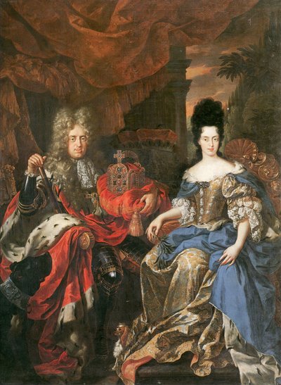 Johann Wilhelm II, Électeur palatin et Duchesse Anna Maria Luisa de Médicis, 1708 - Jan Frans van Douven