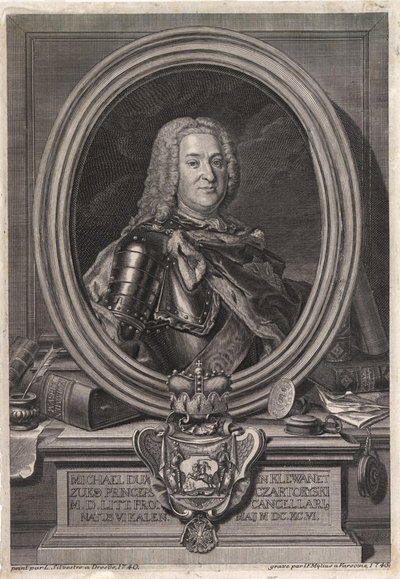 Portrait du prince Michal Fryderyk Czartoryski 1696-1775, milieu du XVIIIe siècle - Jan Fryderyk Mylius